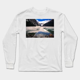 Lake Louise Victoria Glacier Alberta Canada Long Sleeve T-Shirt